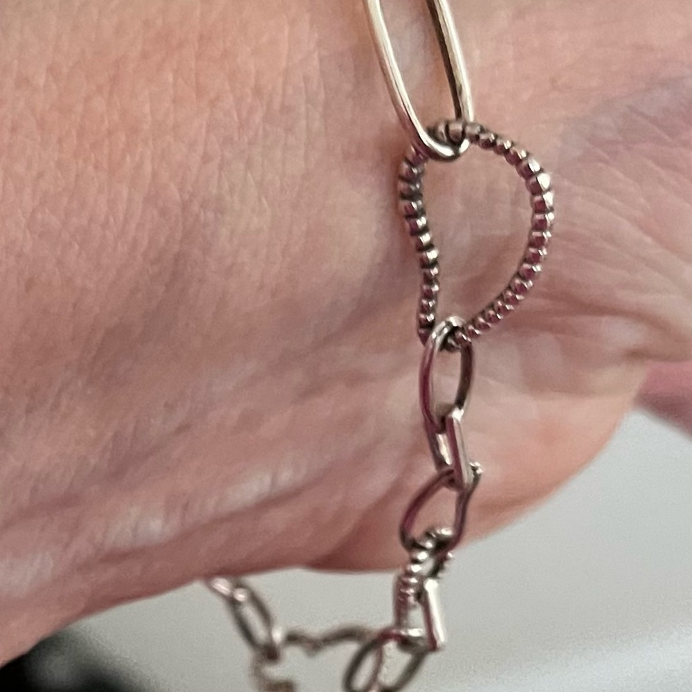 RARE Gorgeous Lagos Sterling Silver Linked Chain Bracelet! - Picture 14 of 16